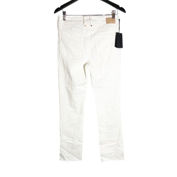NWT PAIGE Cindy High Rise Cropped Straight Jeans in Tonal Ecru size 27 - Picture 4 of 10